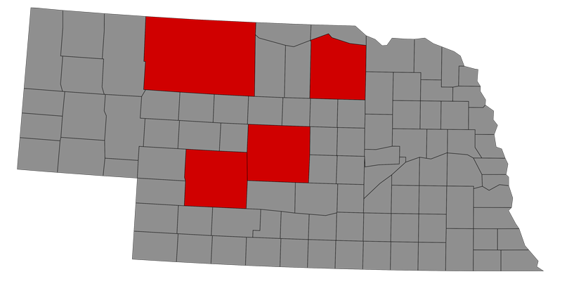Map of top cow counties in the nation