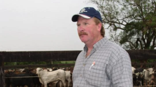 Dr Rick Funston with cattle