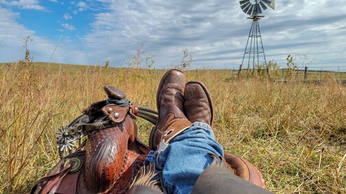 Windmill and boots