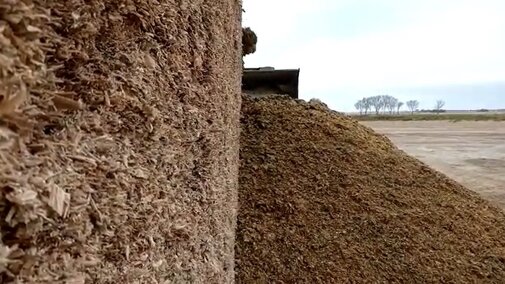 Silage pile.