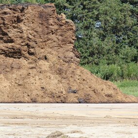 silage on concrete slab