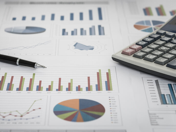 spreadsheets and a calculator