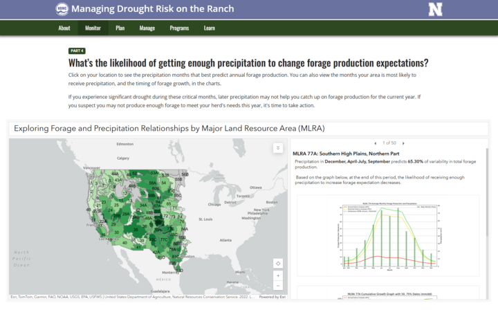 Map of Drought Website