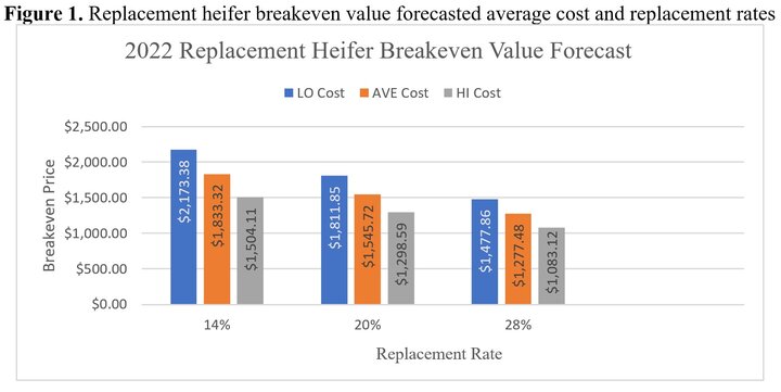 Replacement heifer breakeven