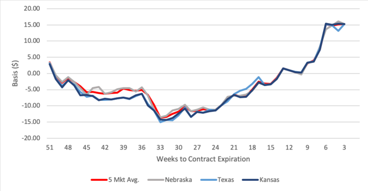 Live cattle contract convergence